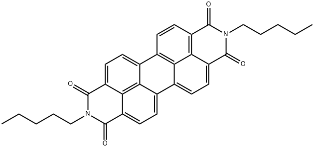 N N'-DIPENTYL-3 4 9 10-PERYLENEDICARBOX& Structure