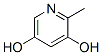 3,5-피리딘디올,2-메틸-(9CI) 구조식 이미지
