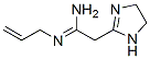 1H-Imidazole-2-ethanimidamide,  4,5-dihydro-N-2-propenyl-  (9CI) 구조식 이미지