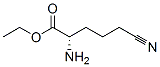 Norvaline,5-cyano-,ethylester(9CI) Structure