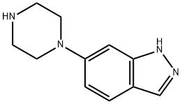 6-(Piperazin-1-yl)-1H-indazole 구조식 이미지