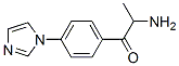 1-Propanone,  2-amino-1-[4-(1H-imidazol-1-yl)phenyl]- 구조식 이미지