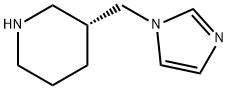 피페리딘,3-(1H-이미다졸-1-일메틸)-,(3R)-(9CI) 구조식 이미지