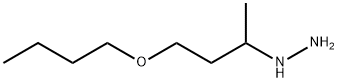 Hydrazine,  (3-butoxy-1-methylpropyl)- Structure