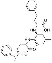N-(1-carboxy-3-phenylpropyl)leucyltryptophan Structure