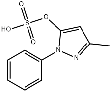 1H-Pyrazol-5-ol, 3-methyl-1-phenyl-, hydrogen sulfate (ester) Structure