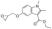 1,2-Dimethyl-5-oxiranylmethoxy-1H-indole-3-carboxylic acid ethyl ester Structure