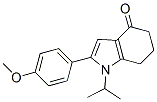 1,5,6,7-Tetrahydro-1-isopropyl-2-(p-methoxyphenyl)-4H-indol-4-one 구조식 이미지