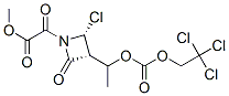 methyl [2alpha,3beta(R*)]-2-chloro-alpha,4-dioxo-3-[1-[[(2,2,2-trichloroethoxy)carbonyl]oxy]ethyl]azetidine-1-acetate 구조식 이미지