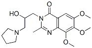 4(3H)-Quinazolinone,  3-[2-hydroxy-3-(1-pyrrolidinyl)propyl]-6,7,8-trimethoxy-2-methyl- 구조식 이미지