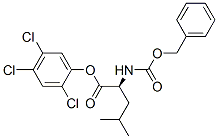 N-[(벤질옥시)카르보닐]-L-류신2,4,5-트리클로로페닐에스테르 구조식 이미지