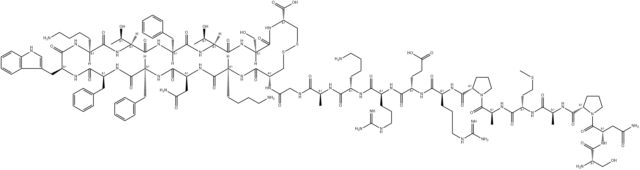 SOMATOSTATIN-25 구조식 이미지