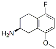 2-Naphthalenamine,5-fluoro-1,2,3,4-tetrahydro-8-methoxy-,(S)-(9CI) 구조식 이미지