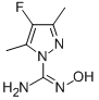 1H-피라졸-1-카르복스이미드아미드,4-플루오로-3,5-디메틸- 구조식 이미지