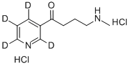 4-(Methylamino)-1-(3-pyridyl-d4)-1-butanone Dihydrochloride 구조식 이미지