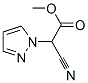 1H-Pyrazole-1-aceticacid,alpha-cyano-,methylester(9CI) Structure