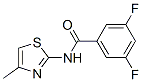 벤즈아미드,3,5-디플루오로-N-(4-메틸-2-티아졸릴)-(9CI) 구조식 이미지