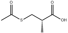 (에스)-(-)-3-아세틸티오이소부틸산 구조식 이미지