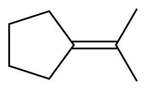 Isopropylidenecyclopentane Structure