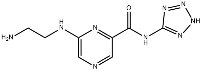 Pyrazinecarboxamide, 6-[(2-aminoethyl)amino]-N-1H-tetrazol-5-yl- (9CI) 구조식 이미지