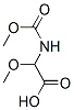 Acetic acid, methoxy[(methoxycarbonyl)amino]- (9CI) Structure