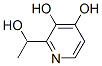 3,4-Pyridinediol, 2-(1-hydroxyethyl)- (9CI) Structure