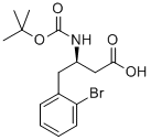 BOC-(R)-3-AMINO-4-(2-BROMO-PHENYL)-BUTYRIC ACID Structure
