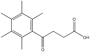 4-(2,3,4,5,6-PENTAMETHYLPHENYL)-4-OXOBUTYRIC ACID 구조식 이미지