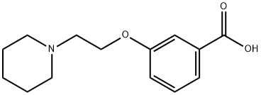 3-[2-(piperidin-1-yl)ethoxy]benzoic acid Structure