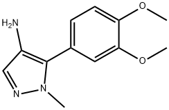 5-(3,4-diMethoxyphenyl)-1-Methyl-1H-pyrazol-4-aMine Structure