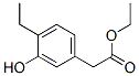 Benzeneacetic acid, 4-ethyl-3-hydroxy-, ethyl ester (9CI) Structure