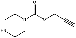 1-Piperazinecarboxylicacid,2-propynylester(9CI) Structure