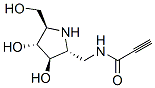 2-Propynamide, N-[[(2R,3R,4R,5R)-3,4-dihydroxy-5-(hydroxymethyl)-2-pyrrolidinyl]methyl]- (9CI) Structure