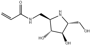 2-Propenamide, N-[[(2R,3R,4R,5R)-3,4-dihydroxy-5-(hydroxymethyl)-2-pyrrolidinyl]methyl]- (9CI) 구조식 이미지