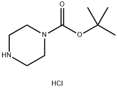 BOC-PIPERAZINE HYDROCHLORIDE Structure