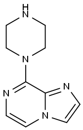 8-(1-Piperazinyl)imidazo(1,2-a)pyrazine Structure