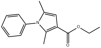 ETHYL 2,5-DIMETHYL-1-PHENYL-1H-PYRROLE-3-CARBOXYLATE Structure