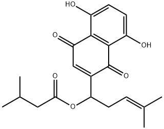 Isovalerylshikonin Structure