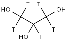 GLYCEROL-1,2,3-3H Structure