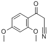 2,4-DIMETHOXYBENZOYLACETONITRILE Structure