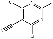 4,6-DICHLORO-2-METHYLPYRIMIDINE-5-CARBONITRILE Structure