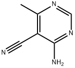 5-Pyrimidinecarbonitrile, 4-amino-6-methyl- (6CI,9CI) 구조식 이미지