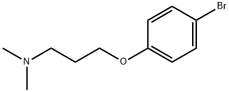 3-(4-브로모페녹시)-N,N-디메틸프로필아민 구조식 이미지