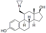 11베타-(1-아지리디닐메틸)에스트라디올 구조식 이미지