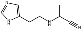 Propanenitrile,  2-[[2-(1H-imidazol-4-yl)ethyl]amino]-  (9CI) Structure