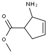 3-사이클로펜텐-1-카복실산,2-아미노-,메틸에스테르(9CI) 구조식 이미지