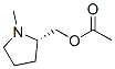 2-Pyrrolidinemethanol,1-methyl-,acetate(ester),(2S)-(9CI) Structure