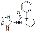 사이클로펜탄카복사미드,1-페닐-N-1H-테트라졸-5-일-(9CI) 구조식 이미지