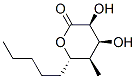 2H-Pyran-2-one, tetrahydro-3,4-dihydroxy-5-methyl-6-pentyl-, (3S,4S,5R,6S)- (9CI) 구조식 이미지