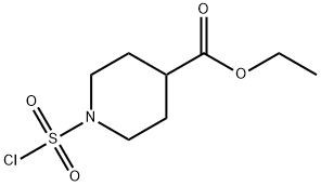 에틸1-(클로로술포닐)피페리딘-4-카르복실레이트(염분데이터:무료) 구조식 이미지
